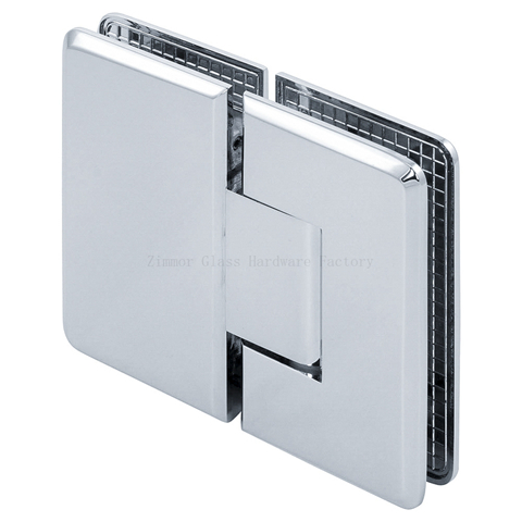 Standard Duty Beveled Edge  180 Degree Glass to Glass Shower Hinge