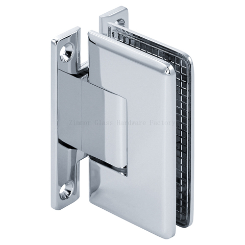 Standard Duty Beveled Edge Wall Mount Full back H Plate Shower Hinge