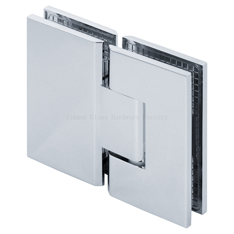 Standard Duty Square Corner  180 Degree Glass to Glass Shower Hinge