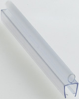 Translucent Vinyl Bulb Seals Glass to Floor PVC Seal