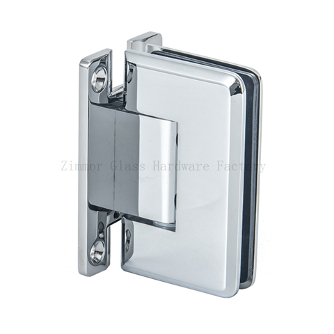 Heavy Duty Beveled Edge  Wall Mount Full back H Plate Shower Hinge