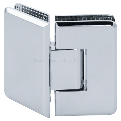 Heavy Duty Beveled Edge  135 Degree Glass to Glass Shower Hinge