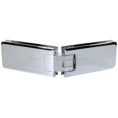 Adjustable Rectangular Beveled Edge 135 Degree Glass to Glass Shower  Hinge