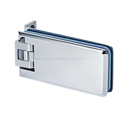 Adjustable Rectangular Beveled Edge Wall Mount Offset Back Plate Shower Hinge