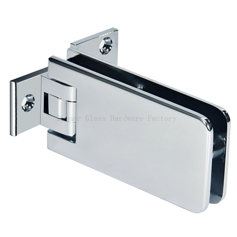 Adjustable Rectangular  Wall Mount  Back Plate Shower Hinge